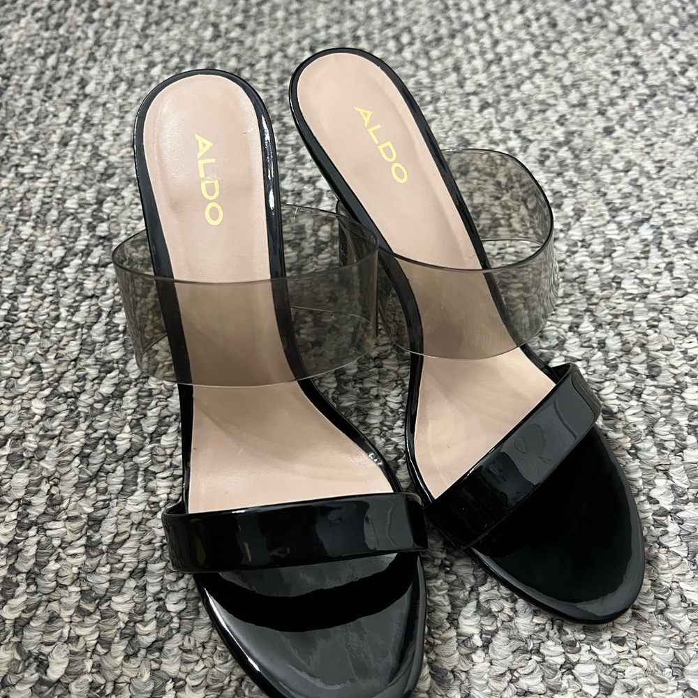 ALDO Black Women's Slide Sandals 8.5